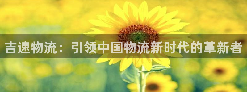 ,优游国际加拿大28：吉速物流：引领